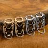 Zinc Zinc Alloy Hoop Earrings Tassel Dangle Drop Earrings Personality Chain Earrings  Daily Wear