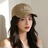 Cotton Baseball Cap With Wide Brim Sunshade For Casual Outdoor Wear