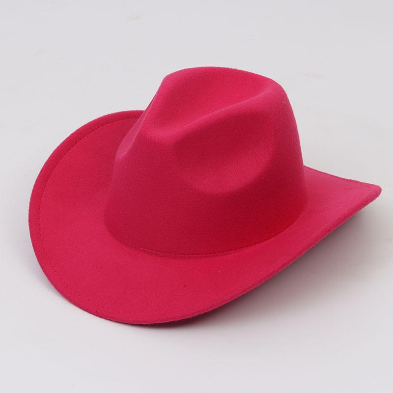 Einfarbiger Filz-Fedora-Hut Britischer Retro-Stil Unisex Flacher Rand Gentleman Flache Krone