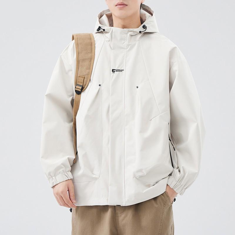 New jacket jacket for boys autumn and winter loose trendy brand cotton-padded clothes casual hooded top jacket for men