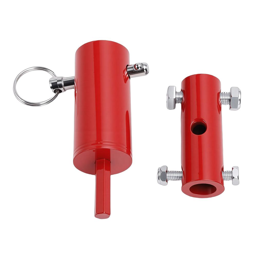 Jack Drill Adapter Tool Fit 1 Inch Handle Stud Heavy Duty Steel Jack Rod Attachment for Dump Flatbed Livestock Trailers