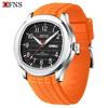 OFNS Men's Quartz Watch with Double Calendar, Luminous Hands, Waterproof, Outdoor Sports Fashion.