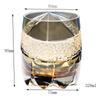 Edo Kiriko Hand-Carved Japanese Crystal Whiskey and Beer Glass Gift