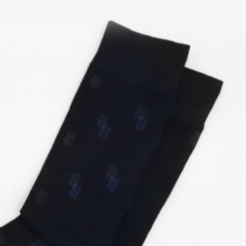 DaiSo Herren S Formelle Socken Karomuster