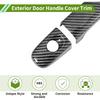 Exterior Door Handle Cover Trim for Ford Focus Kuga Escape 2012-2018 Door Handle Cover Carbon Fiber Black ABS 1 Set