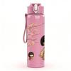 1PC Girl Cherry Blossom Tree Standing 750ml Color Plastic Sports Water Bottle Leakproof Flip Straw Lid Suitable for Sports Office Home Use