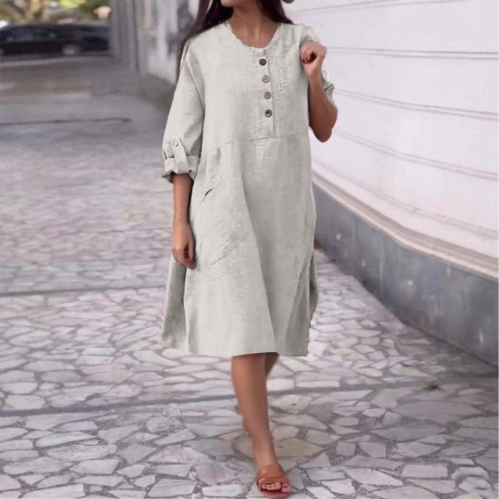 Women's Fashionable Casual -color Dress