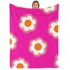 Neon Multicolor Pumpkin Star Cartoon Anime Print Flannel Blanket Soft Warm Throw for Kids Bedroom Sofa Christmas Office Car