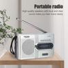 BC-R21 Bærbar AM FM-radiomottakerspiller Innebygd høyttaler med standard 3,5 mm hodetelefoner Håndholdte Lette Ultra Tynn