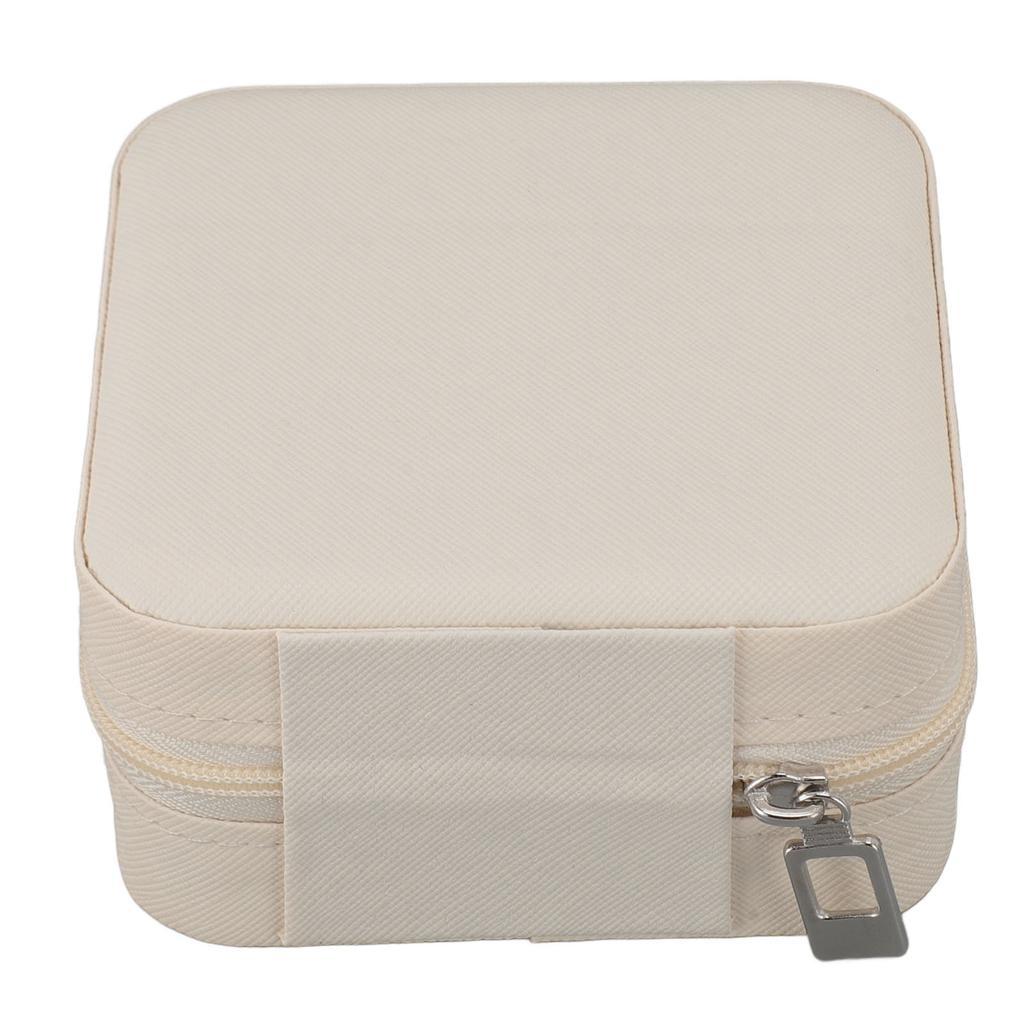 Travel Jewelry Case Portable Small Jewelry Box Waterproof PU Leather Jewelry Organizer Storage Case for Rings Earrings