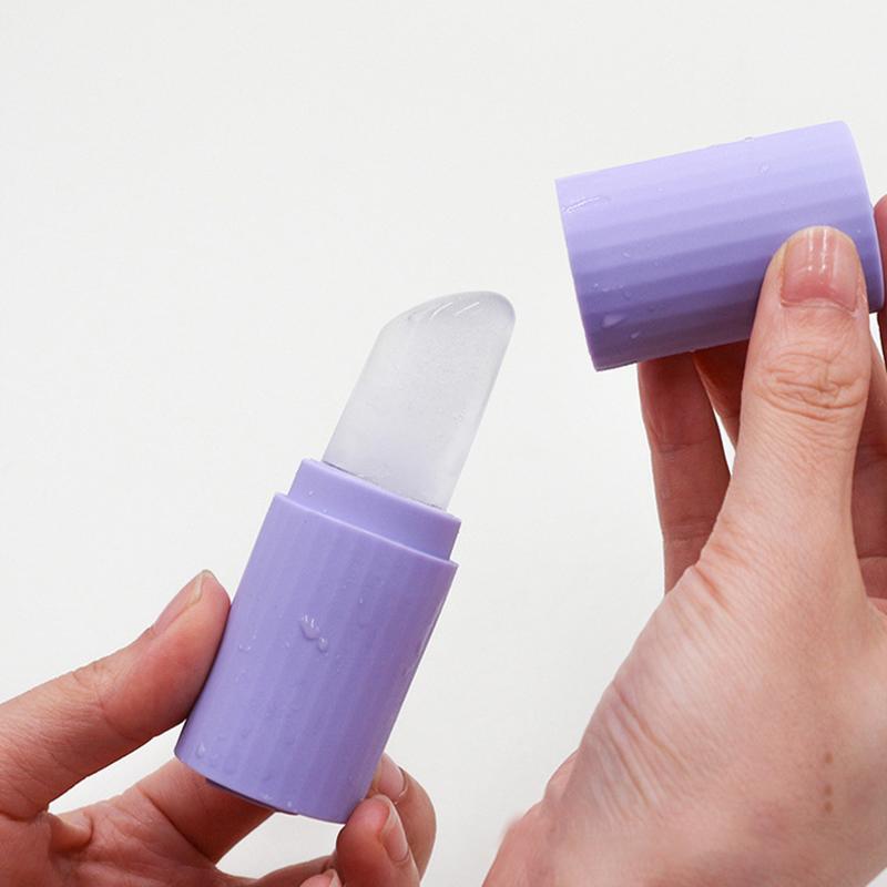 Lipstick Shape Silicone Ice Facial Roller Skin Care Beauty Lifting Contouring Tool Ice Cube Trays Ice Globe Balls Face Massager