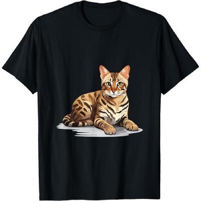 Bengalen Kat Ras Huisdier - Schattige Grafische Heren Dames Meisjes Kinderen T-Shirt