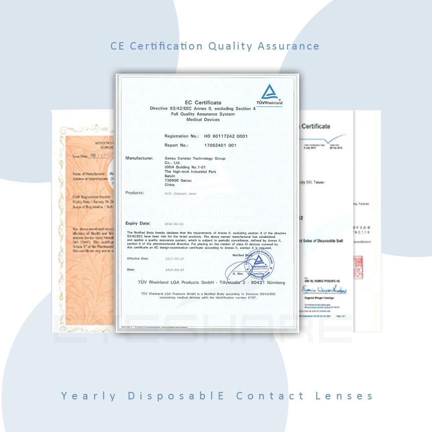 Eyeshare Brown Colored Contact Lens Natural Soft Contact Lenses for Eyes Fashion Decoration 14.2mm Yearly 2pcs=1 Pair