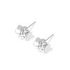 Clover Diamond Stud Earrings Women's New Trendy Earrings Light Luxury Niche High-end Temperament Earrings