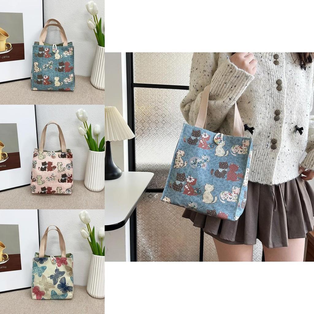 Large Capacity 2024 Stylish Casual Tote Bag For Work With Fun Cartoon Design And Comfortable Fabric
