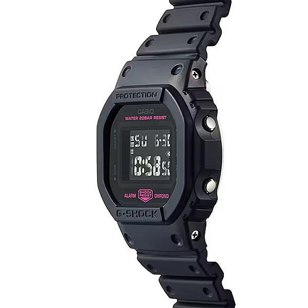 Casio Men's G-SHOCK DW-5600PK-1JR [G-SHOCK 5600 SERIES Pink Ribbon Model] Square Watch Black