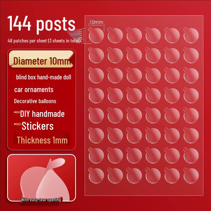 

Traceless Nano Double-Sided Adhesive Dots – Strong, Transparent, No Wall Damage