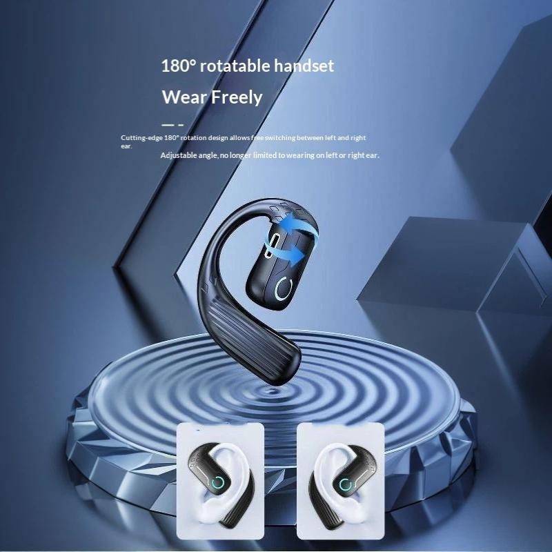 Bluetooth 5.3 Headphone Tws Wireless Ear Hook Earphone Hifi Stereo Noise Reduction Headset Waterproof Earbud