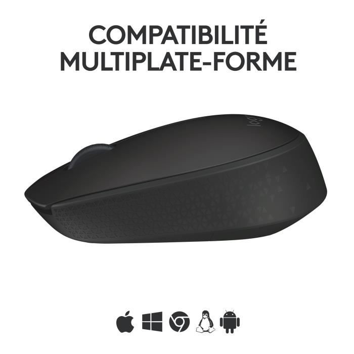 Souris - Sans Fil - Logitech - M171 - Noir - Ambidextre