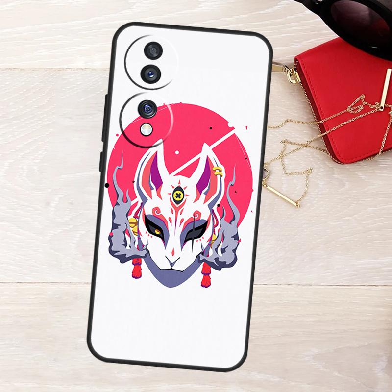 Japanese Style Fox Case For Honor Magic 8 7 5 6 Pro X9a X9b X9c X9d X8c X8b Win RT 50 70 90 200 400 Lite Cover