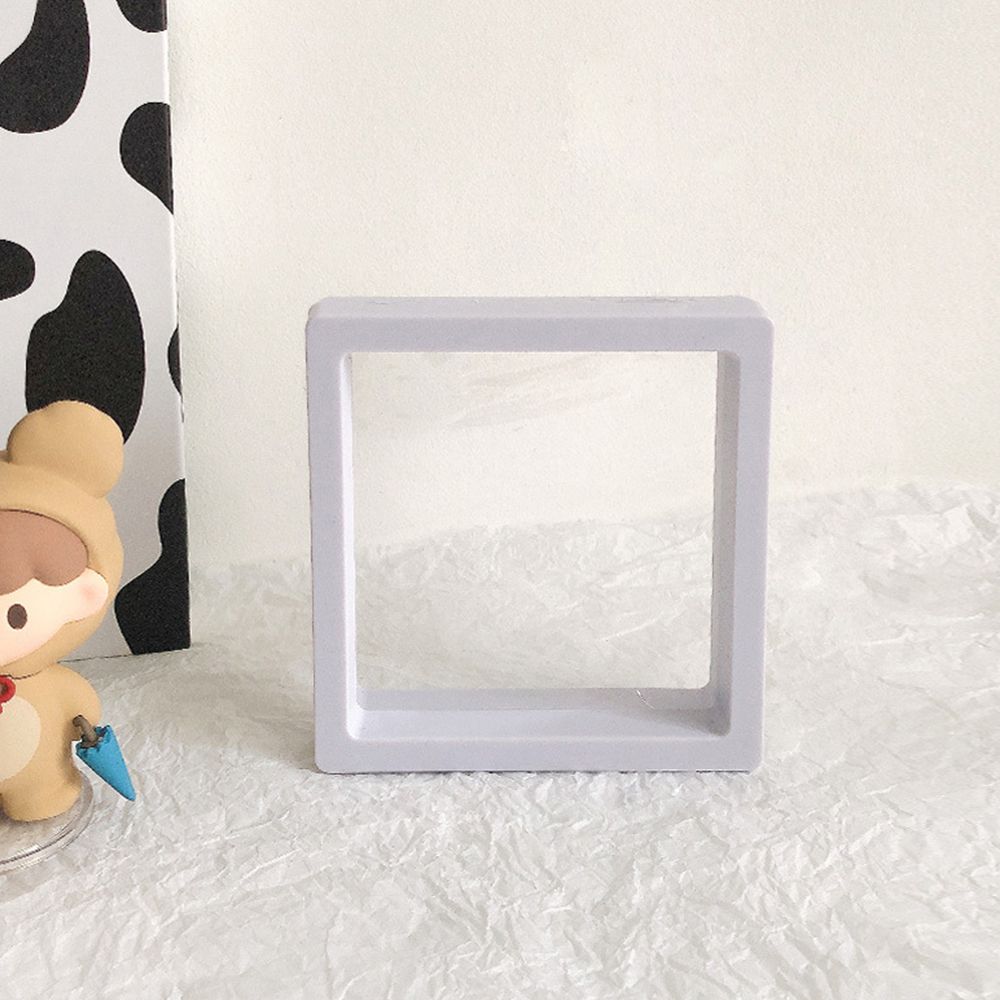 

Earring Storage Box Exhibition Boxes Storage Container Jewelry Storage Box Plastic Boxes PE Film white-9*9*2cm