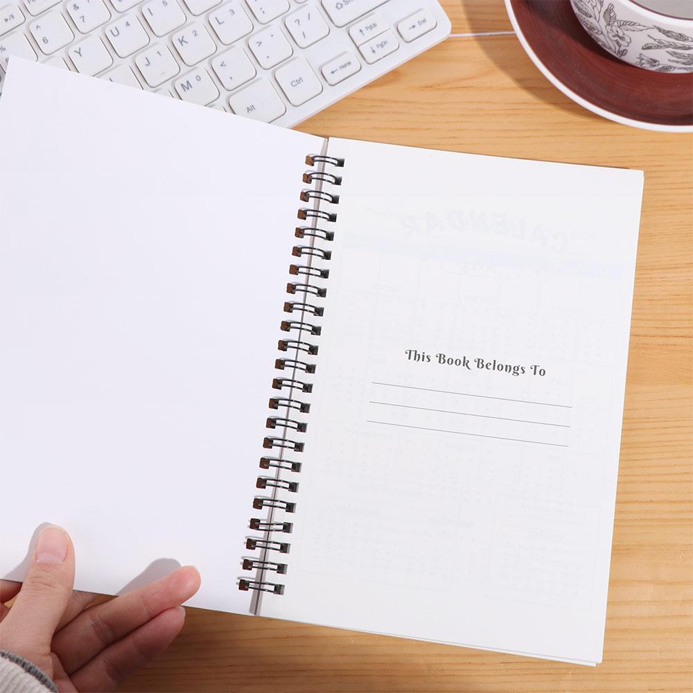 Portable 2025 ADHD Daily Planner Book Hardcover Work Study Planner Agenda Notebook  Student