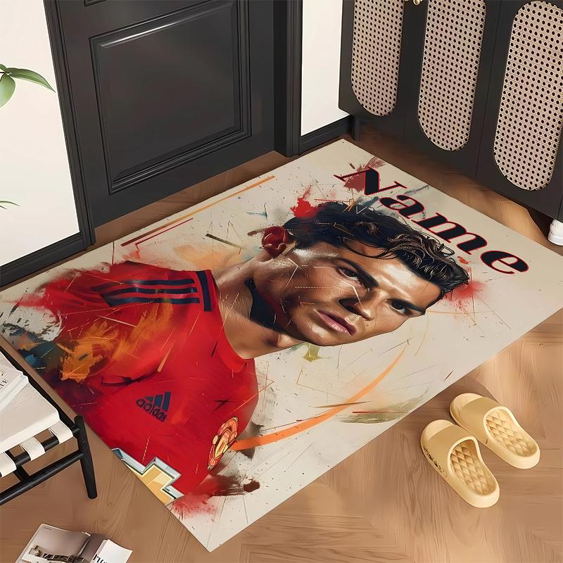CR7 (23) Personalisierter Name Büro Teppich Stilvolle Dekoration für Wohnzimmer Schlafzimmer Küche