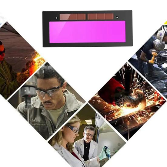 Auto Darkening Welding Lens Solar-Powered Replacement Filter for Welding Helmets And Goggles Protective LCD Shade Plate