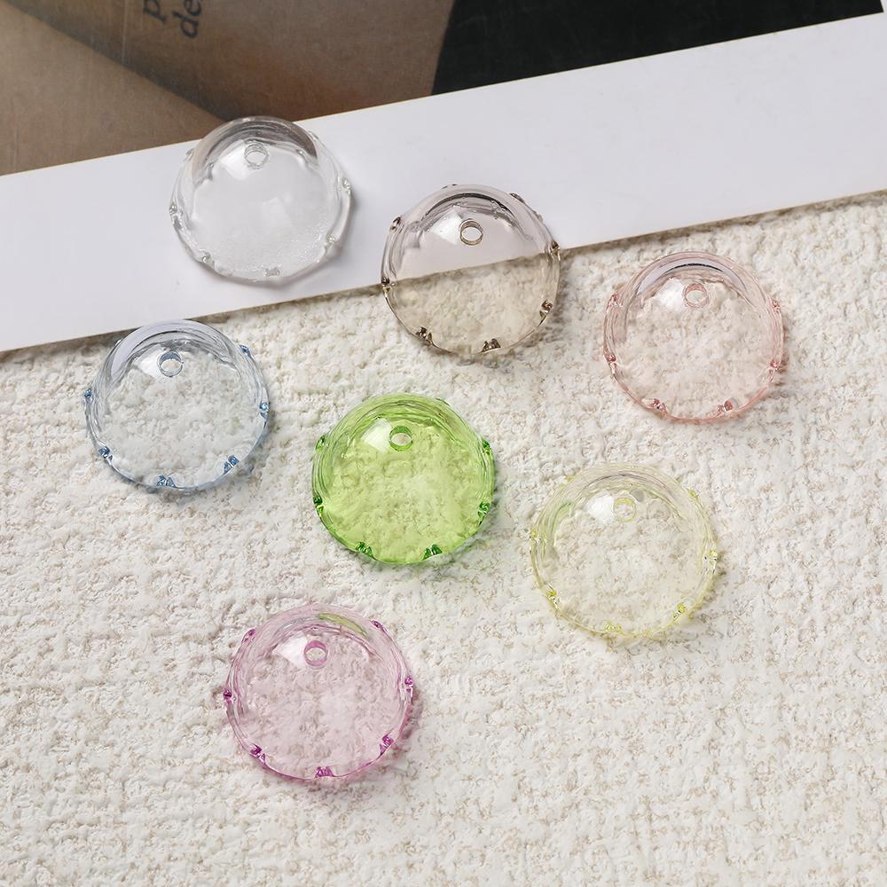 10pcs/lot Transparent Acrylic Jellyfish Wind Chimes Beads for Handmade DIY Decoration Phone Chain Jewelry Making Accessories