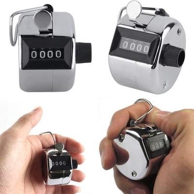 2Pcs Portable Hand Held Tally 4-Digit Number Clicker Counter For Golf Counter