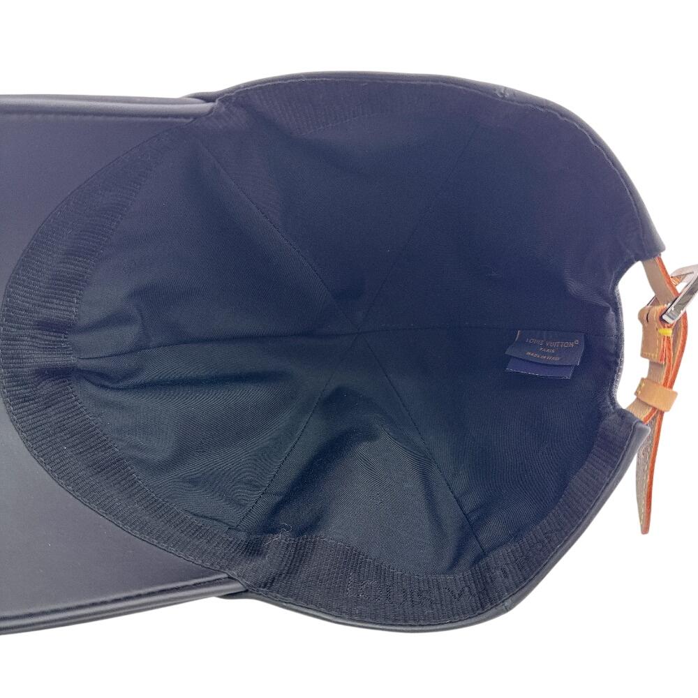 LOUIS VUITTON M76985 leather monogram shadow cap black leather Used