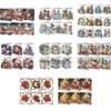 6PCS DIY Diamond Painting Greeting Card Set Rhinestone Diamond Art Mosaic Postcards Thank You Cards and Holiday Blessings