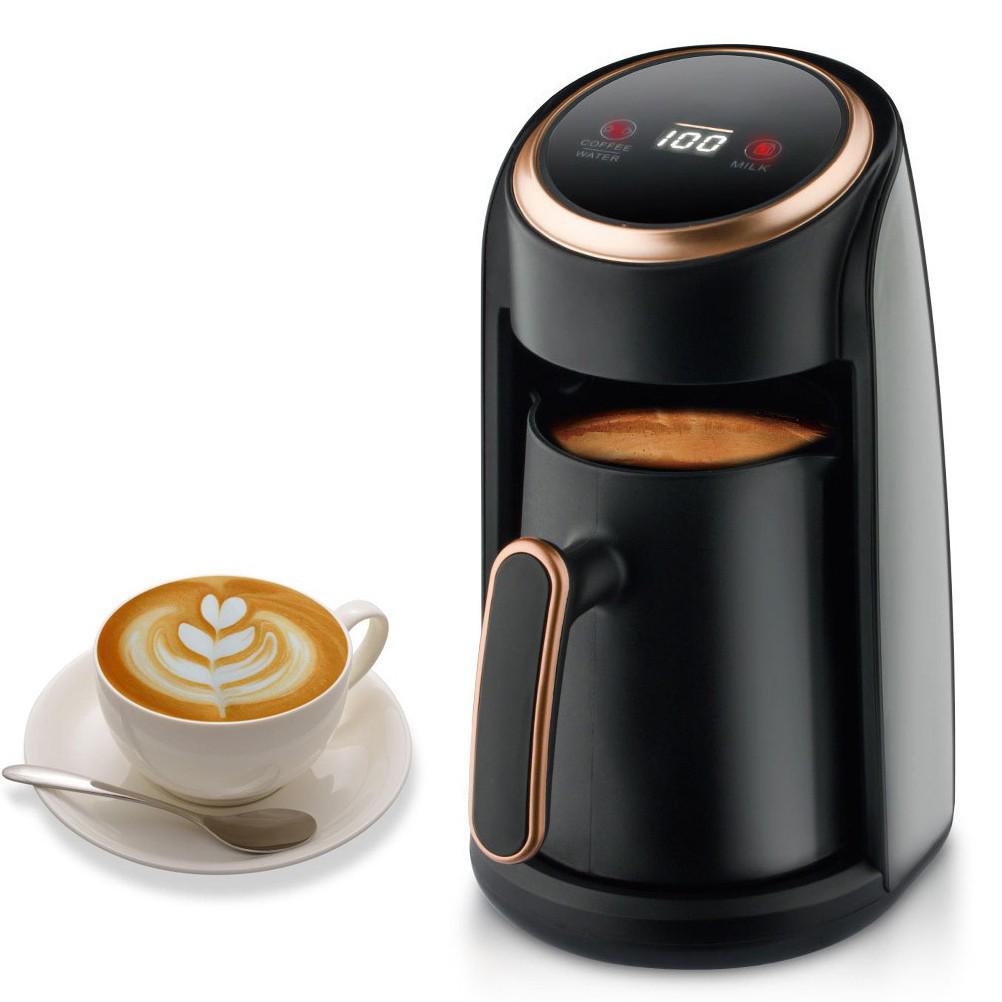 Turkish Coffee Pot & Tea Maker: High-Temp Resistant, Milk Heater, Visible Kettle, Euro-American Standard