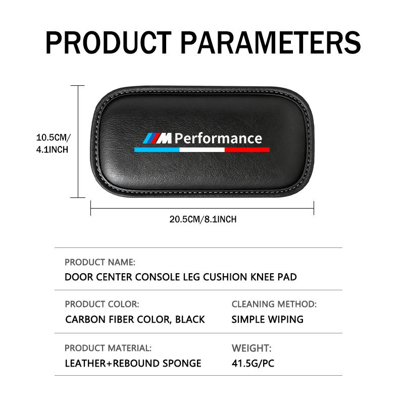 DZBW6 Car Knee Cushion Soft Knee Pad Interior Pillow Elbow Thigh Support For BMW Performance M M3 M5 iX5 iX6 E60 E61 E62 E70 E71