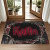 Korn Design Crystal Velvet Rug Soft Decorative Mat for Bedroom Entrance