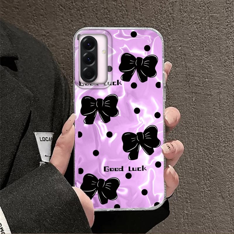 Heart Bow Girls Phone Case For Samsung Galaxy A56 A16 A26 A36 A06 A55 A35 A25 A15 A12 A32 A54 S24 S25 S22 S23 FE Fundas Cover