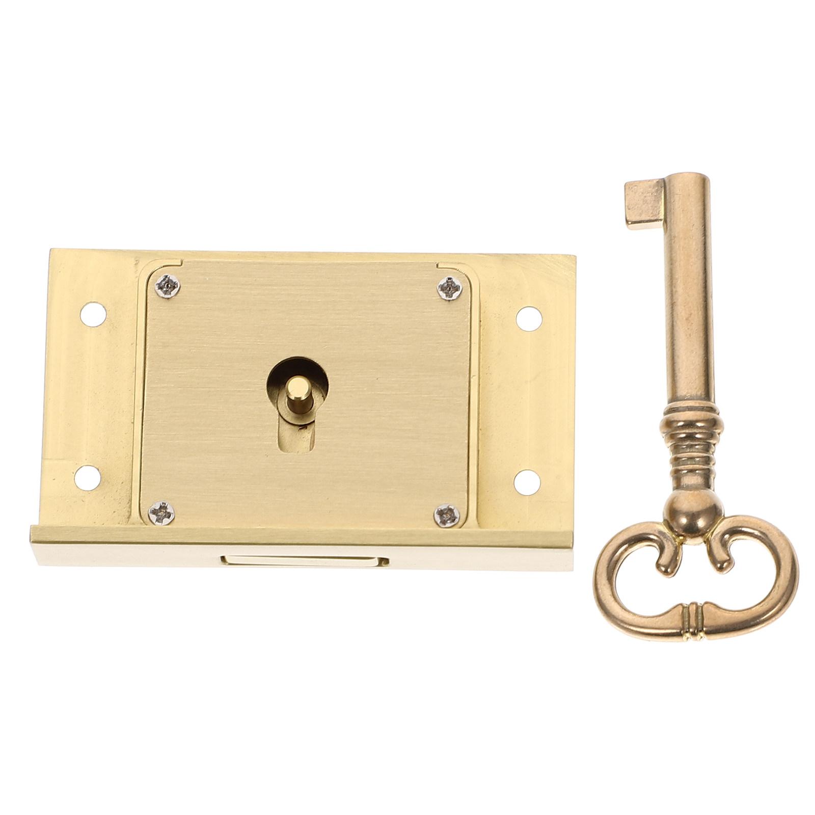 File Cabinet Lock Retro Brass Heavy Duty Secure Drawer Lock Replacement for Desk File Furniture Drawers Cabinet Locks with Keys China Mainland