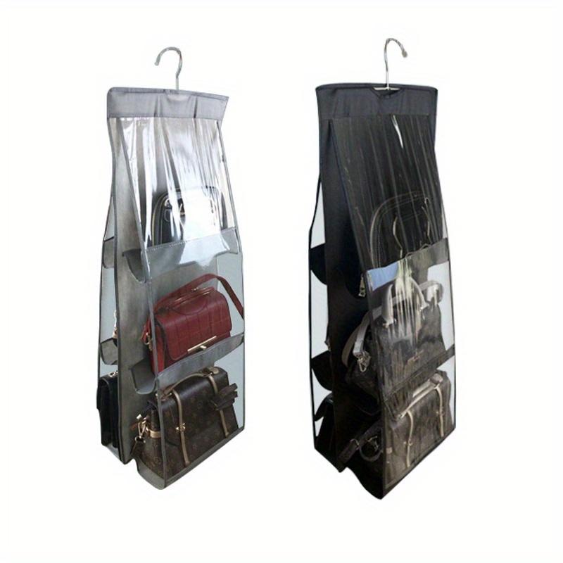 

1/2 шт. Подвесной нетканый органайзер для хранения в шкафу для женских сумок, бытовой настенный подвесной мешок для хранения