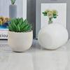 Round Gypsum Silicone Mold DIY Succulents Concrete Flower Pot Vase Cement Molds