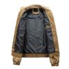 Trendy Young Men's Casual Lamb Wool Jacket Autumn Winter American Style Outerwear for Cross Border
