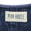 PINK HOUSE denim Jumper skirt Indigo blue Jeans Dress Women Used
