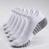 6pcs Towel Bottom Running Sock White Dark Gray Athletic Sock New Sports Sock  Running