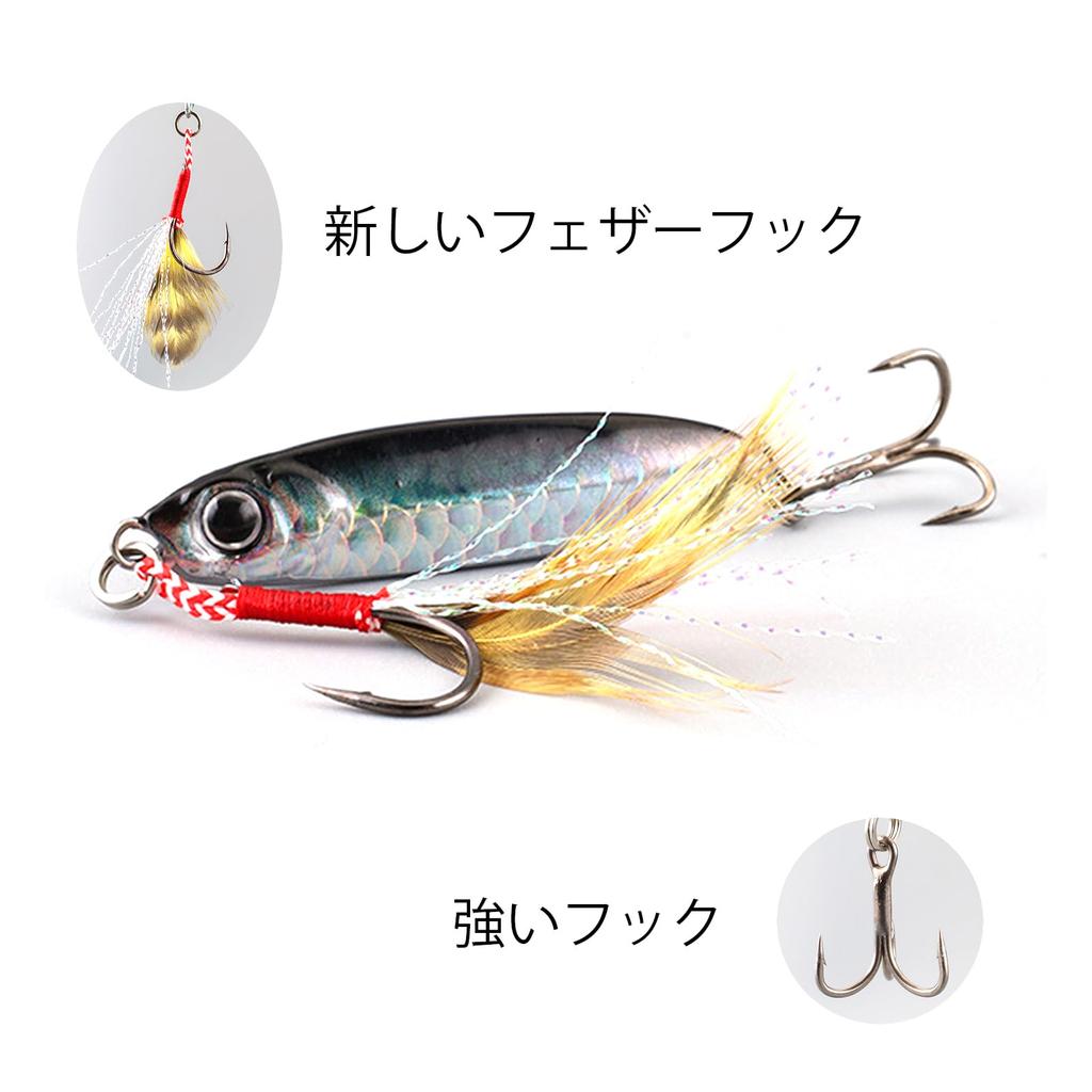 Spotlip Metal Jig Set 6pcs All Season 7g/10g/15g/20g/25g/30g Boat Sea