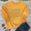Cotton Christian Vintage Love Like Jesus Casual Sweatshirt We Love Each Other Faith Apparel Fashion Pullover Women 100