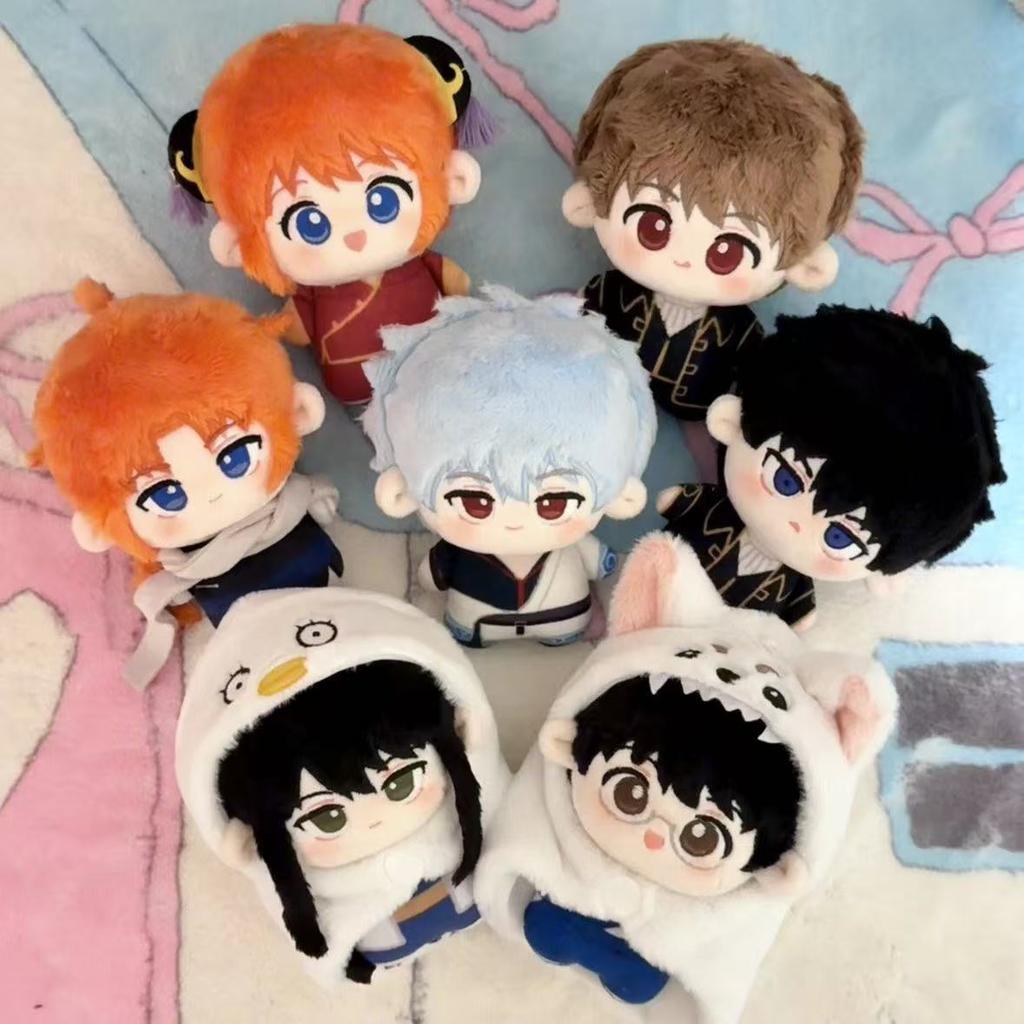 Gintama Kagura Orange Twin Bun Plush Cozy Toy Cute Doll Red Traditional Outfit Purple Tassel Decor Compact Mini Size For Teen