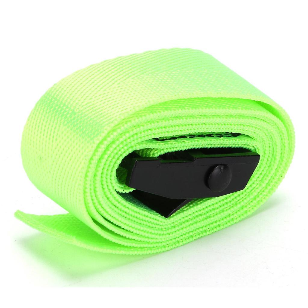 2Pcs Lashing Straps Fluorescent Green 25mm Heavy Duty Goods Tie Down Strapping Bands with Zinc Alloy Buckles1 Meter