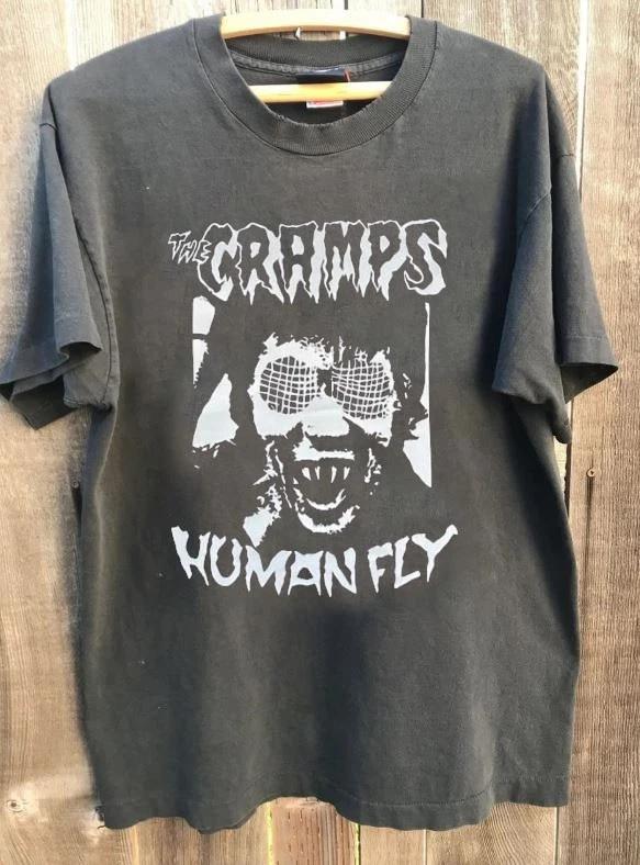 The Cramps Tour Band Shirt Rare Design Charcoal Unisex Shirt Graphic T Shirts Harajuku S