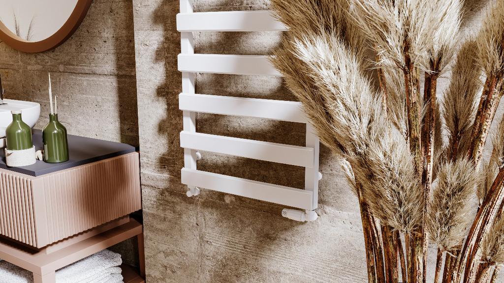 Luxrad Scala New Bathroom Radiator 1230 X 500 Mm White 546W