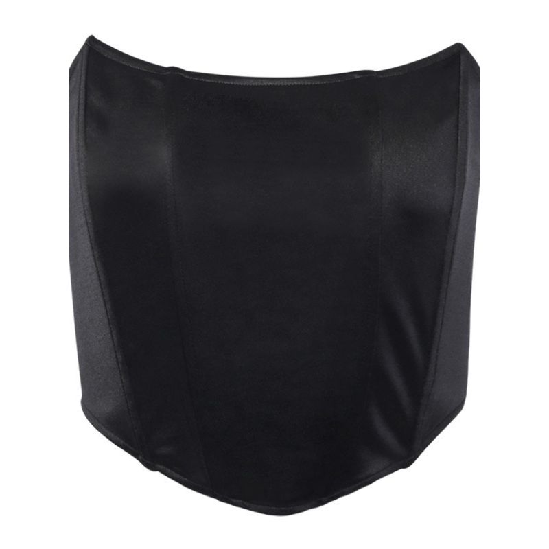 Fashion Sexy Style Waist Trimming Short Fishbone Tube Top Tops Women's Inner Match Sexy Backless Wrap Chest Vest Waist Corset