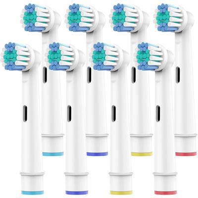 SetSail Toothbrush Heads for Oral B, 8 Pack Professional Electric Toothbrush Replacement Heads Medium Soft Dupont Bristles Replacement Toothbrush